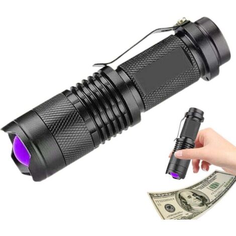 Pair Tragbarer Uv-lichtdetektor, Uv-taschenlampe – Tragbare Led-uv-lampe – Wasserdichte Taschenlampe Mit Hoher Helligkeit, Tragbare Taschenlampe Zur Entfernung Von Haustierurinflecken, 365 Nm