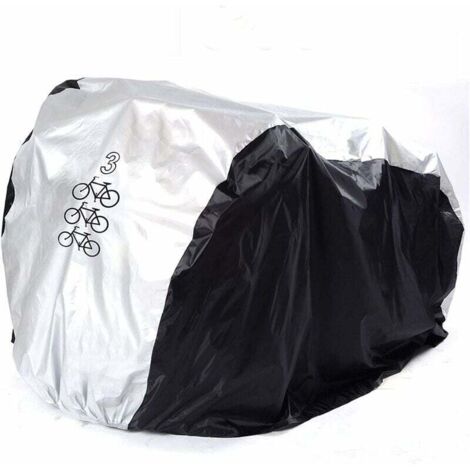 Pair Fahrradabdeckung Für 2 Fahrräder, Fahrradabdeckung Für 3 Fahrräder, Wasserdichtes 190t Nylon, Tragbare Outdoor-fahrradabdeckung, Outdoor-abdeckung Für Mehrere Fahrräder, Staubdicht, Regendicht Un