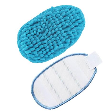 Pair 4 Patins En Microfibre Pour Balais Vapeur Black+decker Avec Gant Steamitt™ Fshsmpa-xj, Style 2