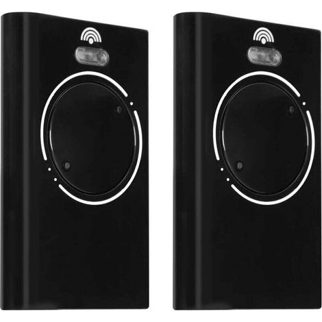 Pair 2-teilige 868-mhz-garagentor-fernbedienung, 2-kanal-torfernbedienung Kompatibel Mit Xt4 868 Slh Lr, Xt4 868 Slh, Xt2 868 Slh Lr, Xt2 868 Slh (schwarz)