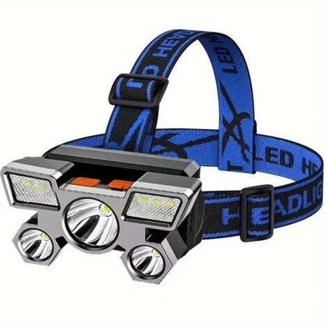 Pair Wiederaufladbare Led-stirnlampe, 5 Modi, Superhelle, Freihändige Stirnlampe, Ideal Für Camping, Angeln, Radfahren, Wandern, Wasserdicht