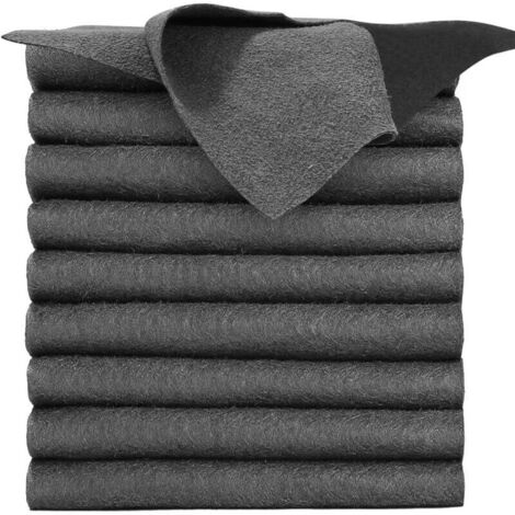 Pair Set Mit 10 Extra Dicken Mikrofasertüchern – 40 X 30 Cm – Streifenfrei – Wiederverwendbar – Für Küche, Wohnzimmer, Auto