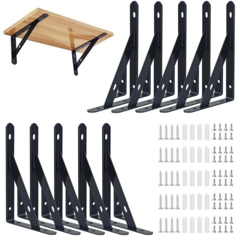 Pair Set Mit 10 Wandregalhalterungen, 95 X 150 Mm, Schwebende Wandregalhalterung