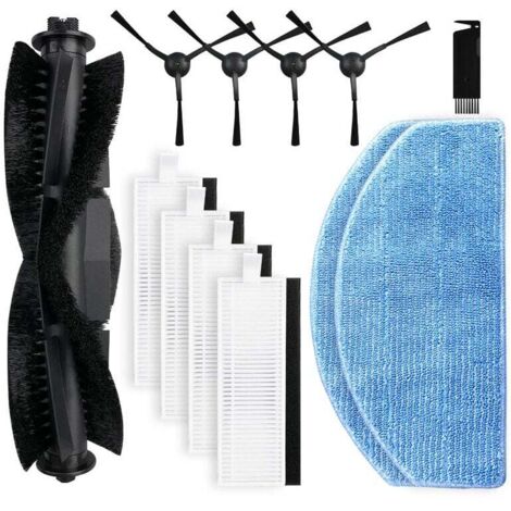 Pair Ersatzteil Kompatibel Mit Honiture G20 / G20 Pro Saugroboter, 1 Rotierende Bürste, 4 Seitenbürsten, 4 Hepa-filter, 2 Wischpads, 1 Reinigungswerkzeug.