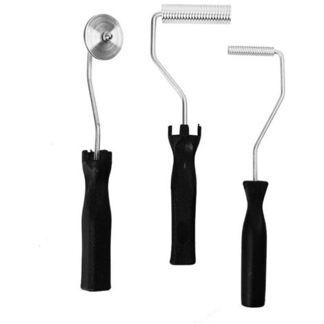 Pair 3-teiliges Set Aus Fiberglas Und Aluminiumlegierung – Entlüftungswalze Und Entlüftungswerkzeug Für Formen, Harz Und Verbundwerkstoffe –