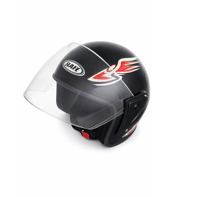 Helm Mit Visier Für Motorrad, Roller Und Quad – Größe M/l, Metallic-schwarz