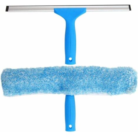 Pair Professioneller Fensterabzieher Mit Mikrofaserbürste, 30 Cm Breit