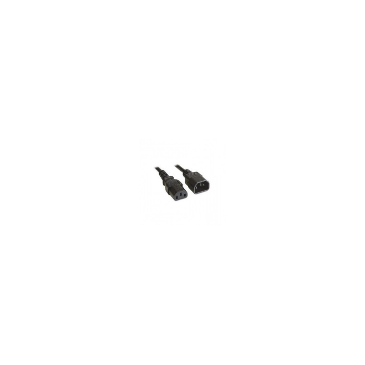 Mach Power Stromkabel Iec C13 C14 Stecker/kupplung 1,8m Schwarz Cv-pc-iecmf-m18