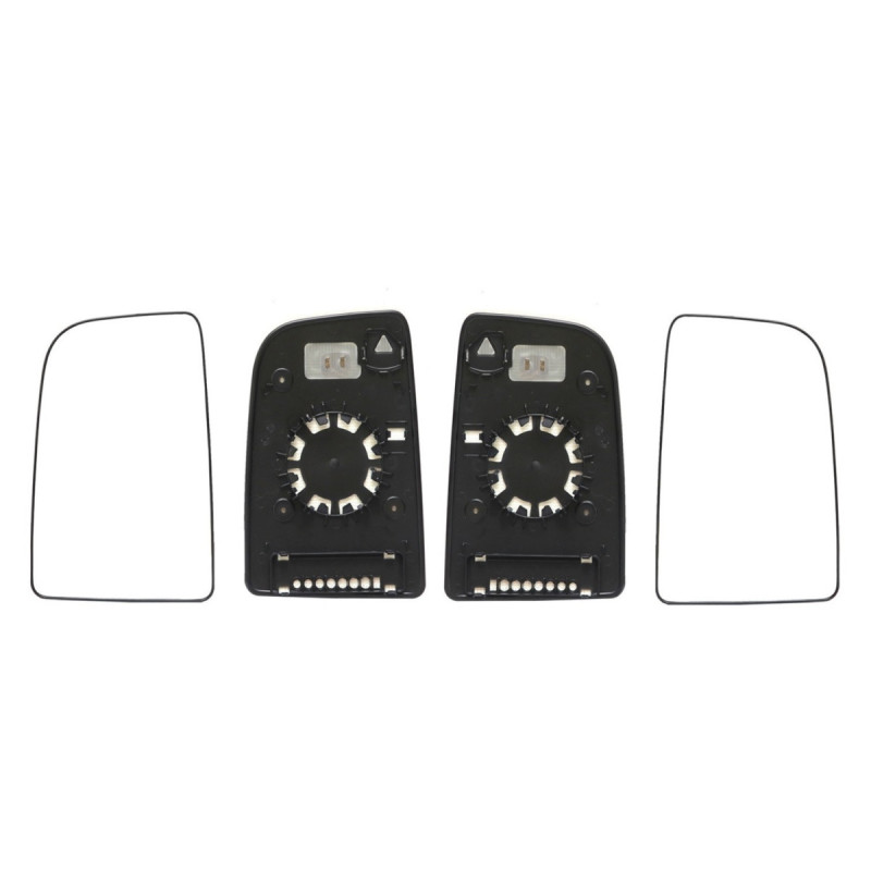 Spiegelglas-set (links Und Rechts) Für Außenspiegel, Beheizt, Mit Runder Halterung, Für Mercedes Sprinter W906 2006–2018