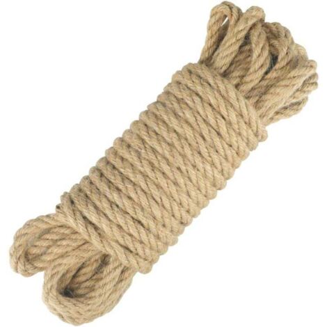 Pair Jute- Und Hanfseil, 8 Mm Dick, Für Dekoration, Bastelarbeiten, Gartenarbeit, Katzenbaum (10 Meter)
