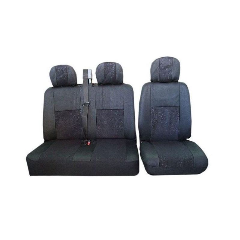 2+1-set Universelle Sitzbezüge Für Transporter Und Kleinbus – Schwarz