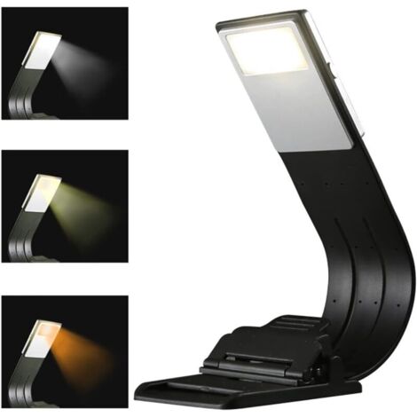 Pair Leselampe, Led-leselampe, Leselampe Mit 3 Farben, Buchlampe, Leselampe Zum Lesen Im Bett