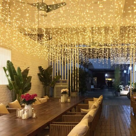 Pair Lichterkette Für Den Außenbereich, 8 Modi, Weihnachtsbeleuchtung Für Fenster, Balkon, Wand, Schlafzimmer, Feiertage, Partys, Hochzeiten [energieklasse F], 4 M X 0,3 M