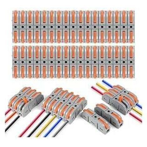 Pair Kabelverbinder, 34 Stück. Anschlussklemmen, Spl-1-klemme Mit Bedienhebel, Klemme Für 4 Mm² Leiterquerschnitt, Elektrische Verteilerblöcke. Ausführungen Frei Kombinierbar.