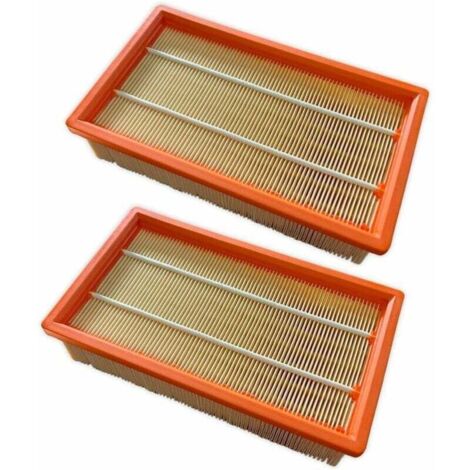 Pair Ersatz-flachfilter Für Kärcher Nt 25/1 Ap/nt 35/1 Ap/nt 45/1 Nt 55/1 Nt 361 Nt 561 Nt 611 Tact Te M Eco. Ersatzfilter. Staubsauger-ersatzteil 6.904-367.0, 2 Stück.