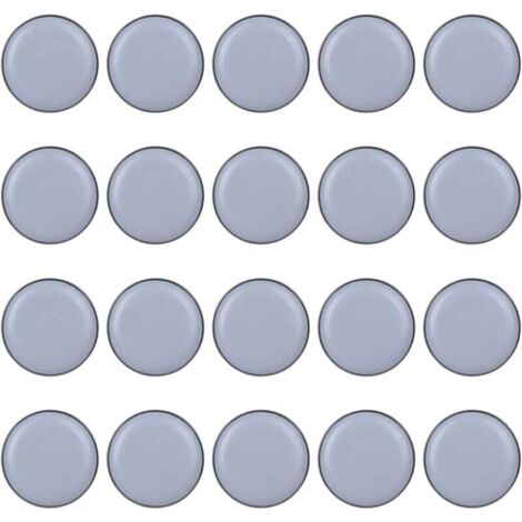 Pair Stuhlgleiter, 25 Mm, 20 Stück, Möbelgleiter, Teflongleiter Für Bürostühle (20 Mm Runde Form)