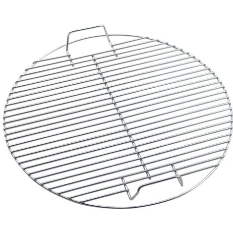 Pair Grille De Barbecue Ronde, En Acier Inoxydable, Adaptée À La Cuisson Au Charbon De Bois/gaz, Sur Les Terrasses Et Dans Les Jardins, 44,544,5 Cm, Style 1
