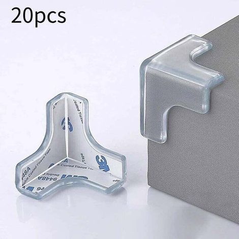 Pair Tischkantenschoner, Set Mit 20 Transparenten Tischkantenschonern, Eckenschützer, Stoßfeste Tischkantenschoner Für Alle Scharfen Möbel, Für Kinder