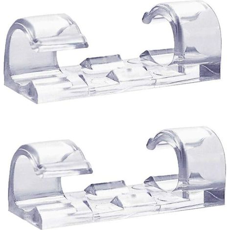 Pair Packung Mit 60 Transparenten Kabelclips, Starke Selbstklebende Kabelhalter, Langlebige Kabelmanagement-clips Aus Kunststoff Für Zuhause Und Büro (transparent)