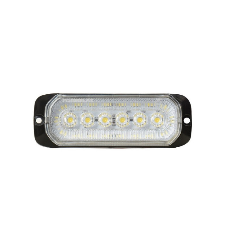 24-led-positions-/markierungsleuchte 12–24v Tokos + Weißes Warnblinklicht (blinkend) Für Lkw, Bus, Van, Wohnwagen, Plattform