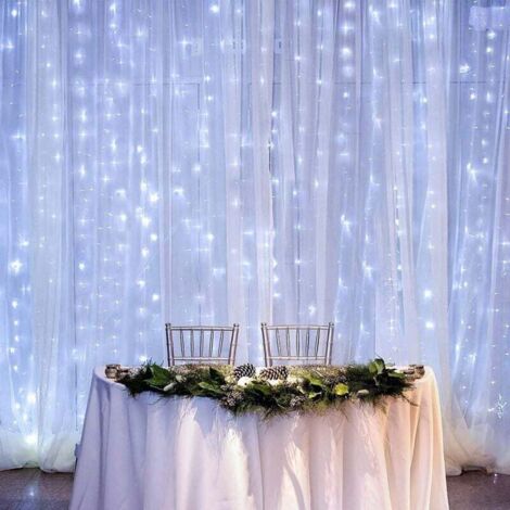 Pair Weiße Lichterkette Mit 8 Beleuchtungsmodi, 300 Leds, Wasserdicht (ip44), Ideal Für Zuhause, Fenster, Weihnachten, Hochzeiten, Geburtstage Und Partys.