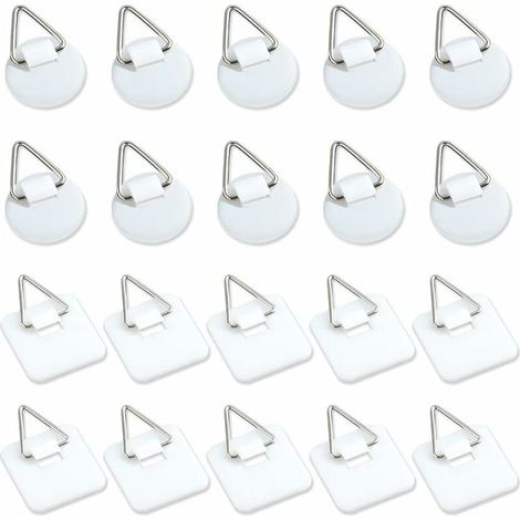 Pair Packung Mit 50 Unsichtbaren Klebehalterungen, 2,5 Cm, Vertikale Klebehalterungen Für Wandplaketten, Wandplaketten Für Teller, Bilder, Dekorative Kunst (weiß)