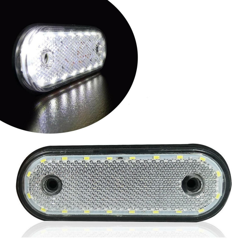 Weißes Led-positionslicht, 20 Leds - 24 V