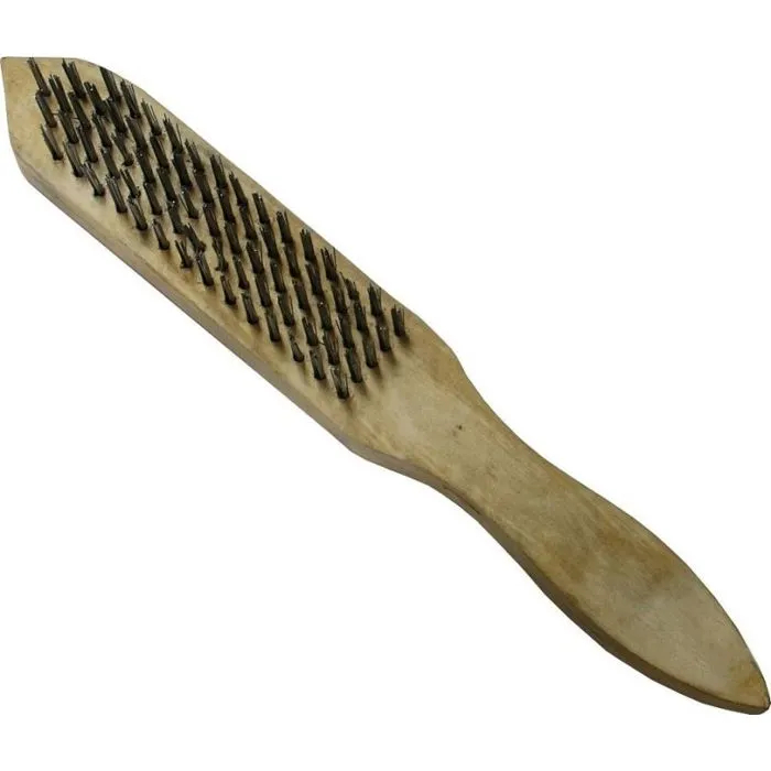 Handdrahtbürste No-name 5-rzędowa Messingstahl 29.5 Cm