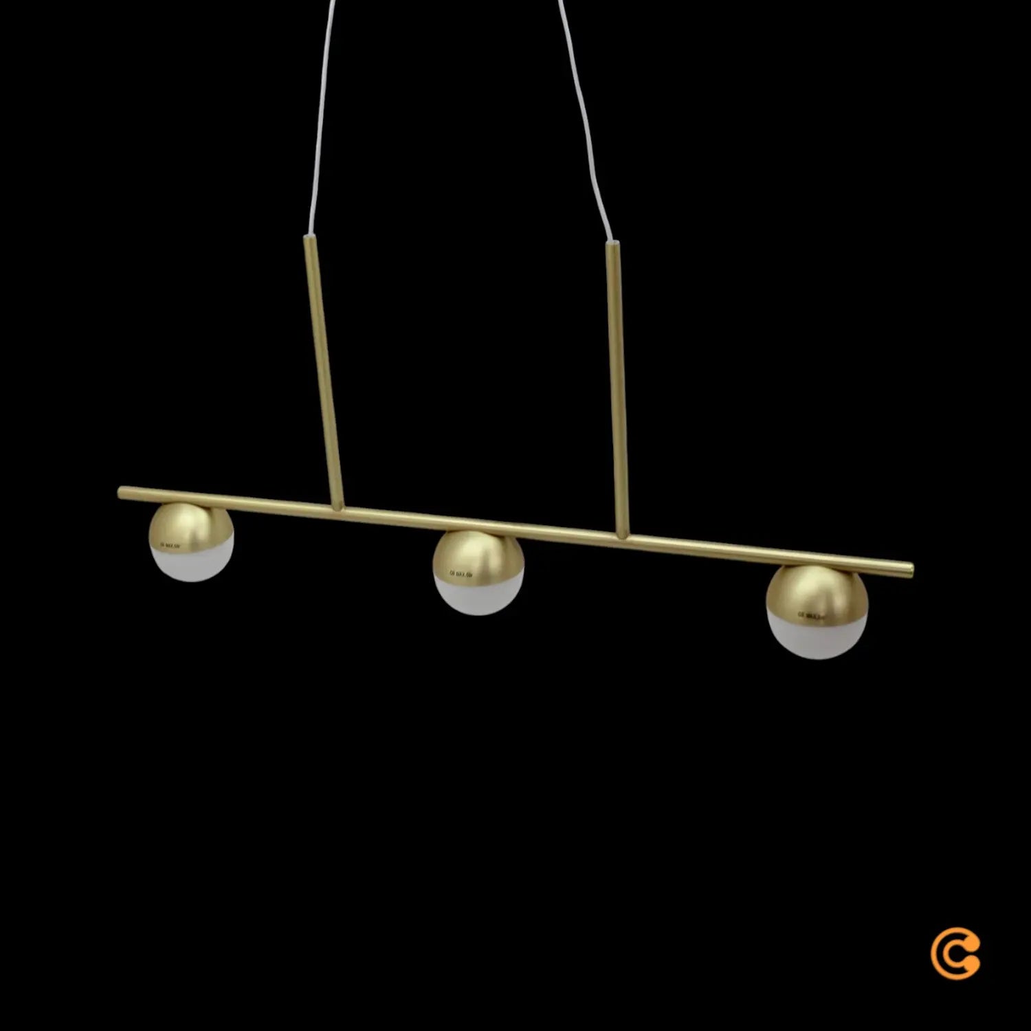 [gebraucht] B-ware Nordlux Pendelleuchte Hängelampe Contina G9 Led Messing Glas Matt 3 Flammig