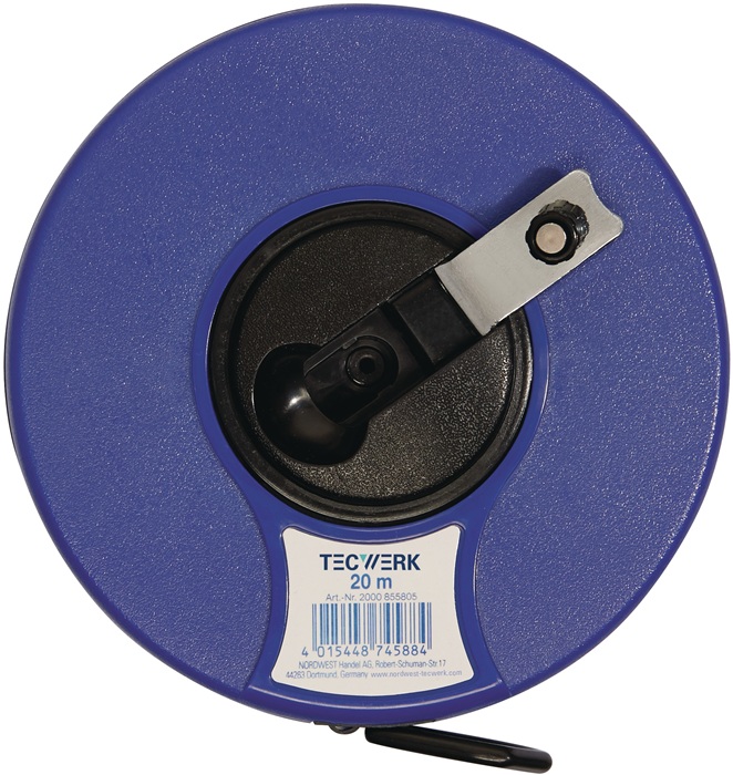 Tecwerk Kapselbandmaß L.20m Bandbr.13mm 2 Mm/cm Eg Ii Abs Nylon-fiber Tecwerk