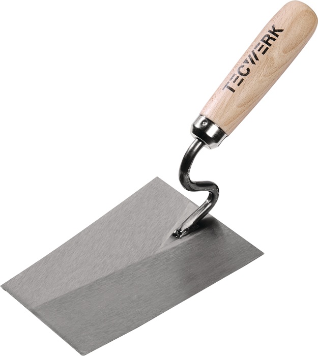 Tecwerk Maurerkelle Länge 160 Mm Breite 110 Mmmit Buchenholzheft, S-hals Rostfreier Edelstahl