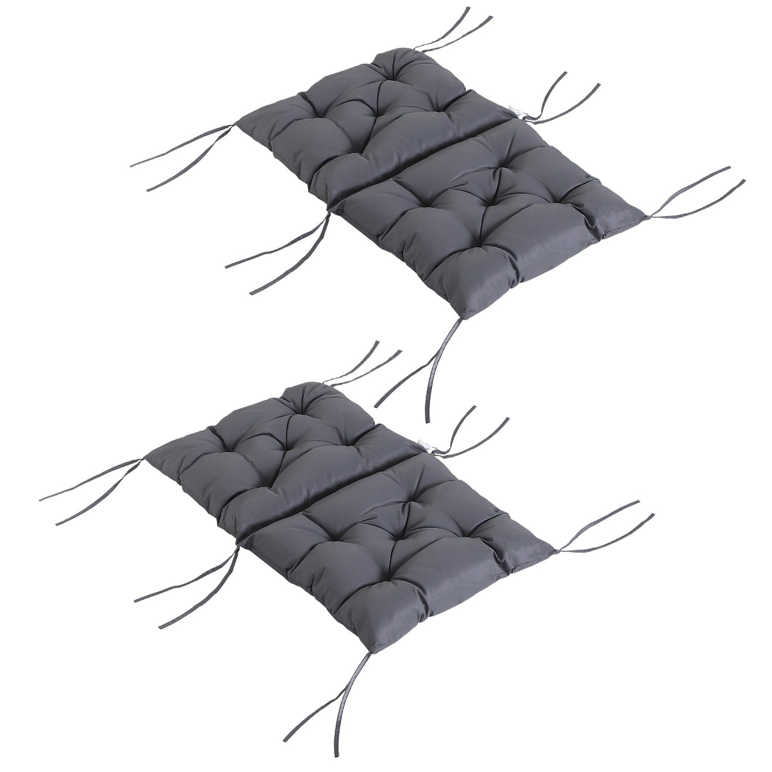 2er Set Auflage Fur Niederlehner Stuhlauflage Sitzpolster Garten Kissen Grau 215609724 215609724