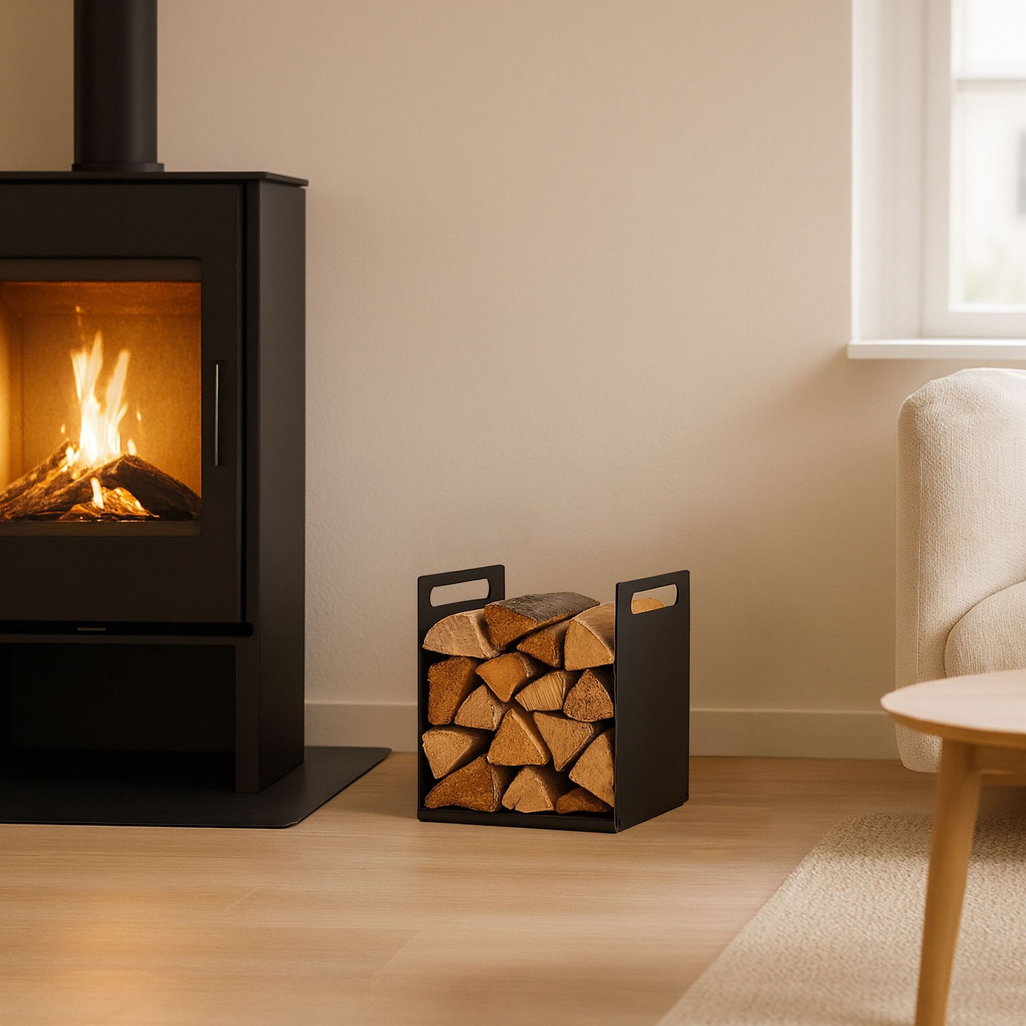 Brennholzregal - Robuster Holzstander Aus Eisen Fur Den Kamin 217581633