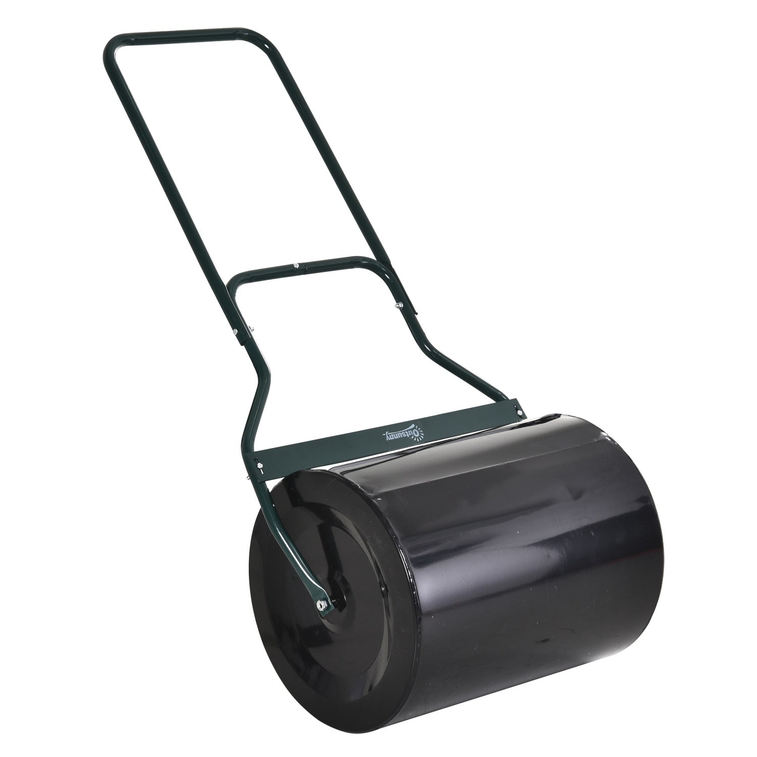 Rasenwalze Mit U Griff Gartenwalze Gartenrolle 40 Cm Durchmesser 60 L Wasser Sandfullung Metall Schwarz 57 X 40 X 123 Cm 216938911