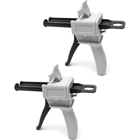 Set Mit 2 X 50-ml-dosierpistolen Zum Drucken Von Mischungen Im Ab-mischungsverhältnis 1:1/1:2, Statische Mischdüse