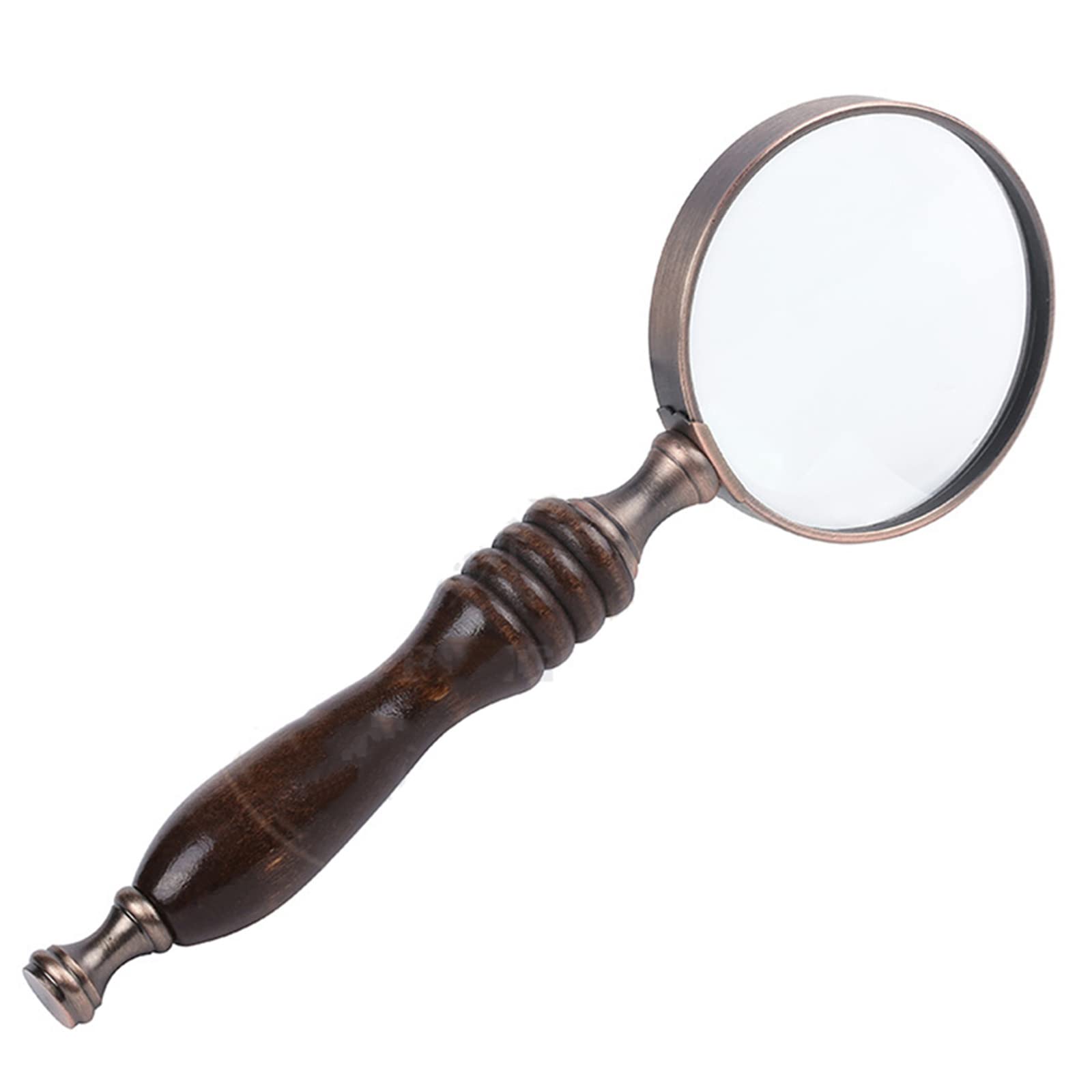 10-fache Handlupe, Nostalgisches Retro-design, Griff Aus Ebenholz, Lesehilfe Für Senioren