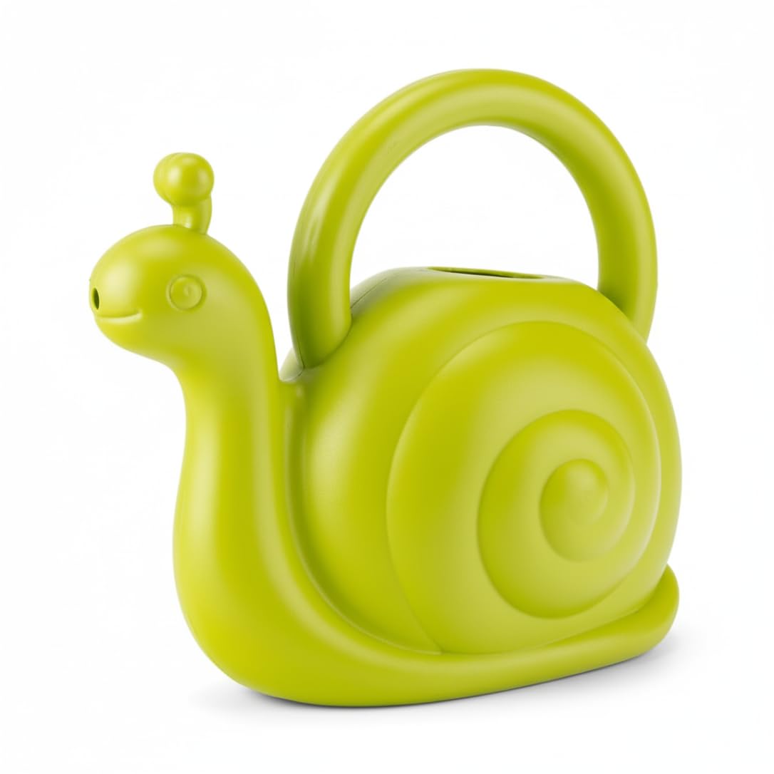 Kleine Gießkanne Für Kinder, 1,5 L, In Form Einer Grünen Schnecke, Perfekt Zum Spielen Im Freien Und Für Die Gartenarbeit Zu Hause.