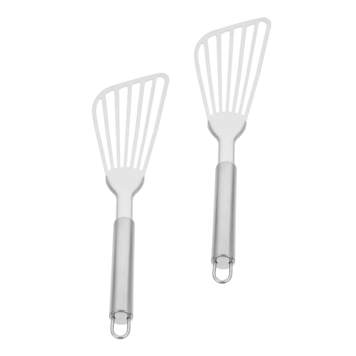 2-teiliges Set Abgewinkelter Steakwender Aus Edelstahl, Antihaftbeschichtet, Leichte Küchenhelfer Für Zuhause, Restaurant Und Grillabende