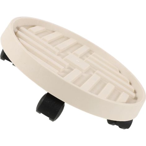 Mobiler Pflanzenständer – Rollbarer Pflanzteller – Topfhalter – Innendurchmesser: 34,8 Cm, Außendurchmesser: 38,8 Cm, Höhe: 6,6 Cm