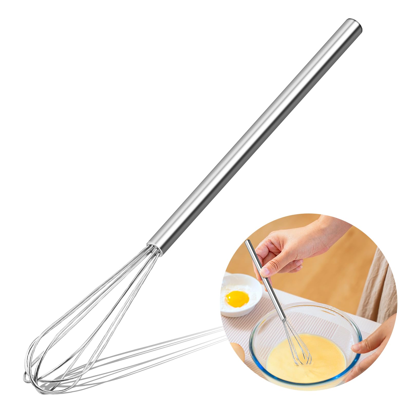 Mini-schneebesen (1 Stück, 25 Cm) – Kleiner, Rostfreier Mixer Aus Edelstahl 304 – Ideal Zum Kochen, Backen, Mischen Von Zutaten Und Für Tiefe Behälter