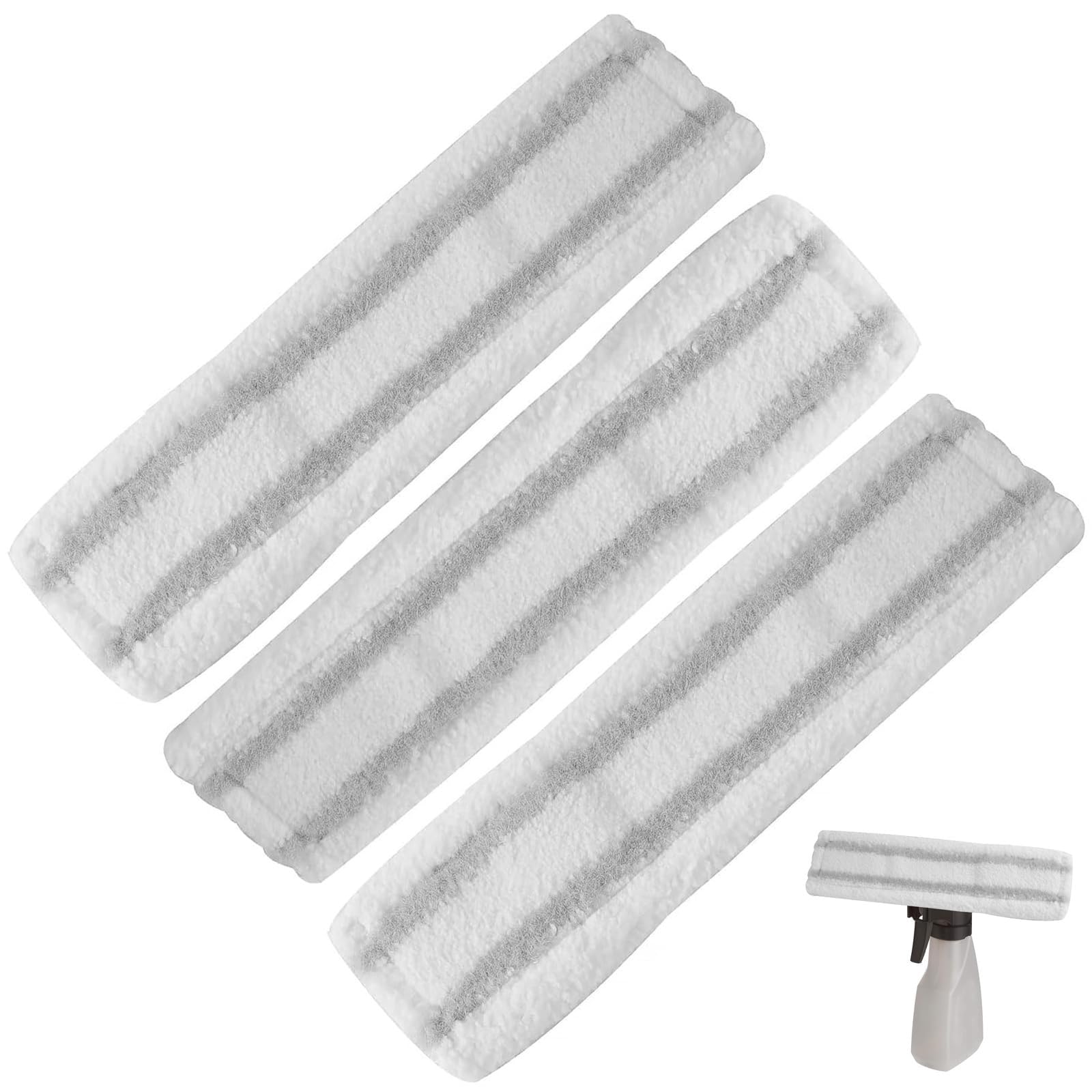 Set Mit 3 Mikrofasertüchern Für Fenstersauger – Entwickelt Für Dampffensterreiniger – Entfernt Effektiv Schmutz Und Wasserflecken