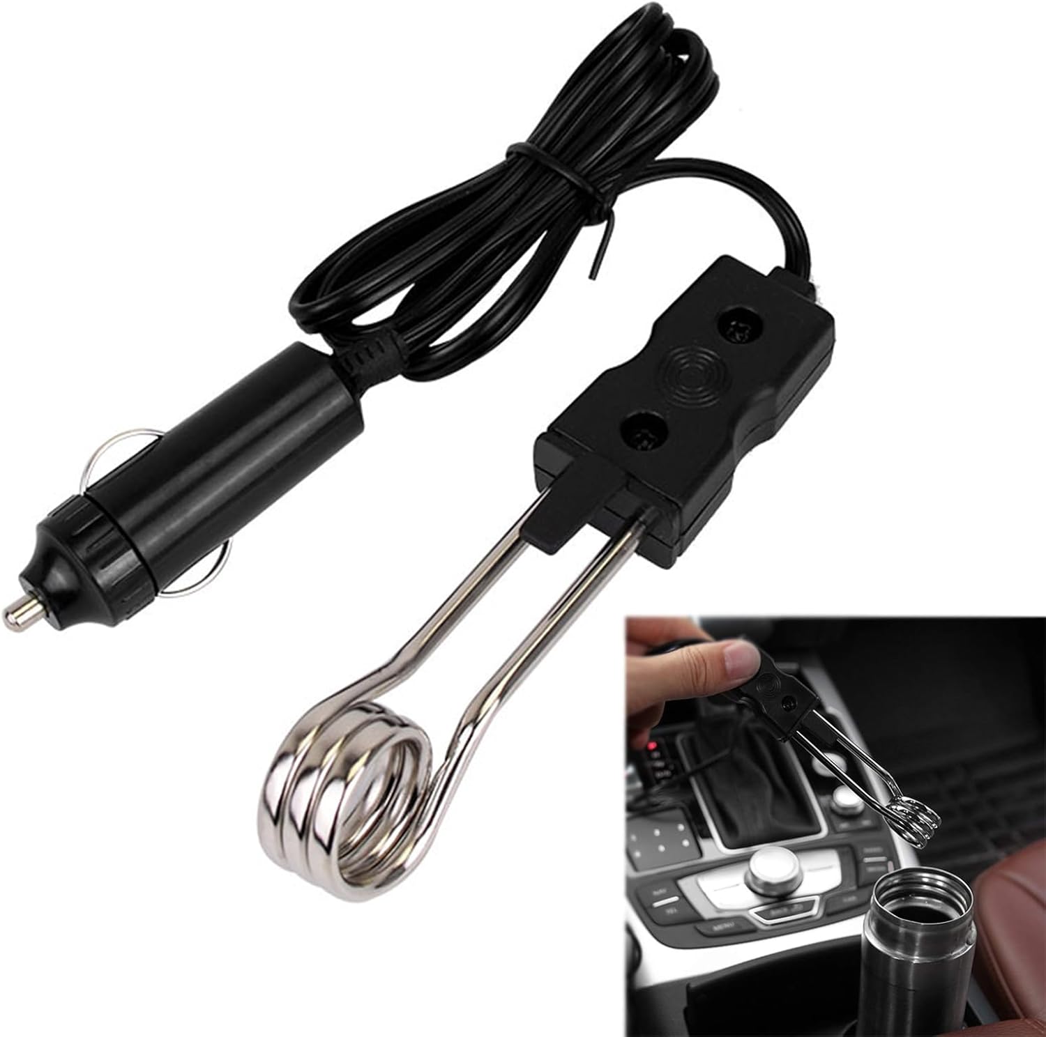 Für Auto-tauchsieder, Auto-tauchwasserbereiter, Auto-warmwasserbereiter, Tragbarer Mini-tauchwasserbereiter Für Elektroautos, Fahrzeug-tauchsieder