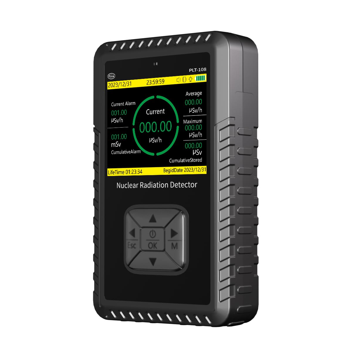 Tragbarer Geiger-kernstrahlungsdetektor, Tragbarer Gamma-beta-röntgenmonitor, Wiederaufladbares Strahlungsdosimeter Mit 3 Alarmmodi