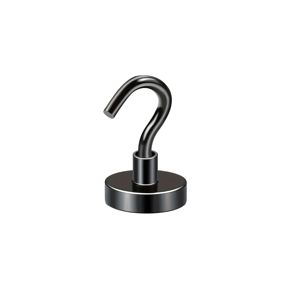 Magnetischer Hakenhalter 12 X 5 Mm, Starker Schwarzer Magnet, Hunter, Tragkraft 5 Kg
