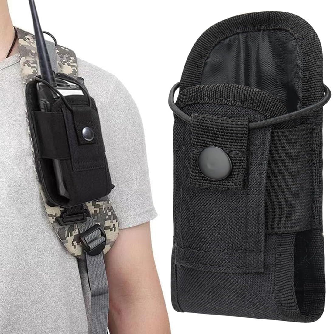 Anwendbare Taktische Intercom-tasche (1 Stück), Taktischer Funkgerätehalter Für Walkie-talkies, Intercom-aufbewahrungstasche, Walkie-talkie-tasche, Walkie-talkie-halterung Für Walkie-talkies