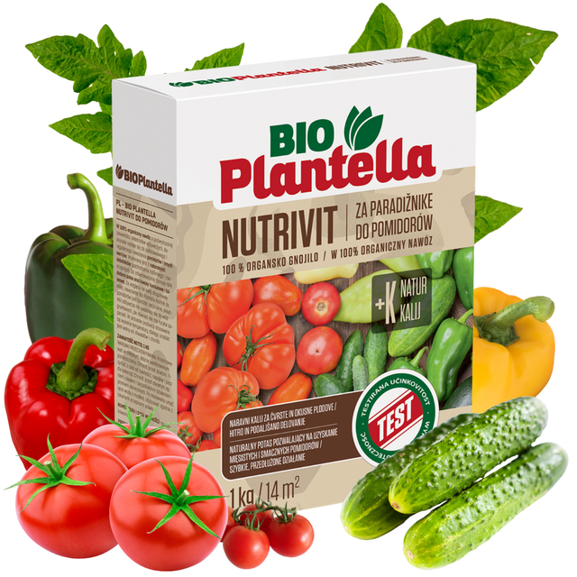 Bio Plantella Ökologischer Dünger Für Gemüse – Tomaten, Gurken, Paprika 1 Kg