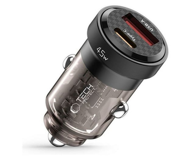 Tech-protect Cc45w 2-port-autoladegerät Pd45w/qc3.0 Schwarz