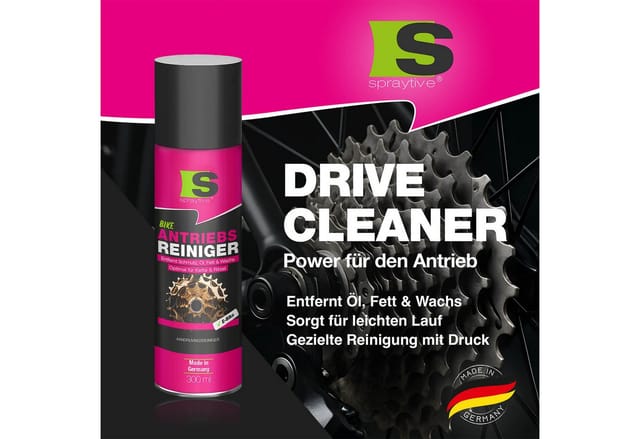 Spraytive 2x 300ml Antriebsreiniger Spray – Kettenreiniger Für Fahrrad & E-bike – Entfernt Öl, Fett & Wachs – Reinigt Kette, Ritzel & Antrieb