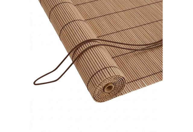 Vidaxl Roller Blind Brown 40 X 160 Cm Bamboo