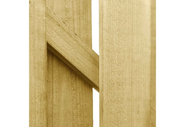 Vidaxl Garden Gate 100 X 75 Cm Solid Pine Wood Green